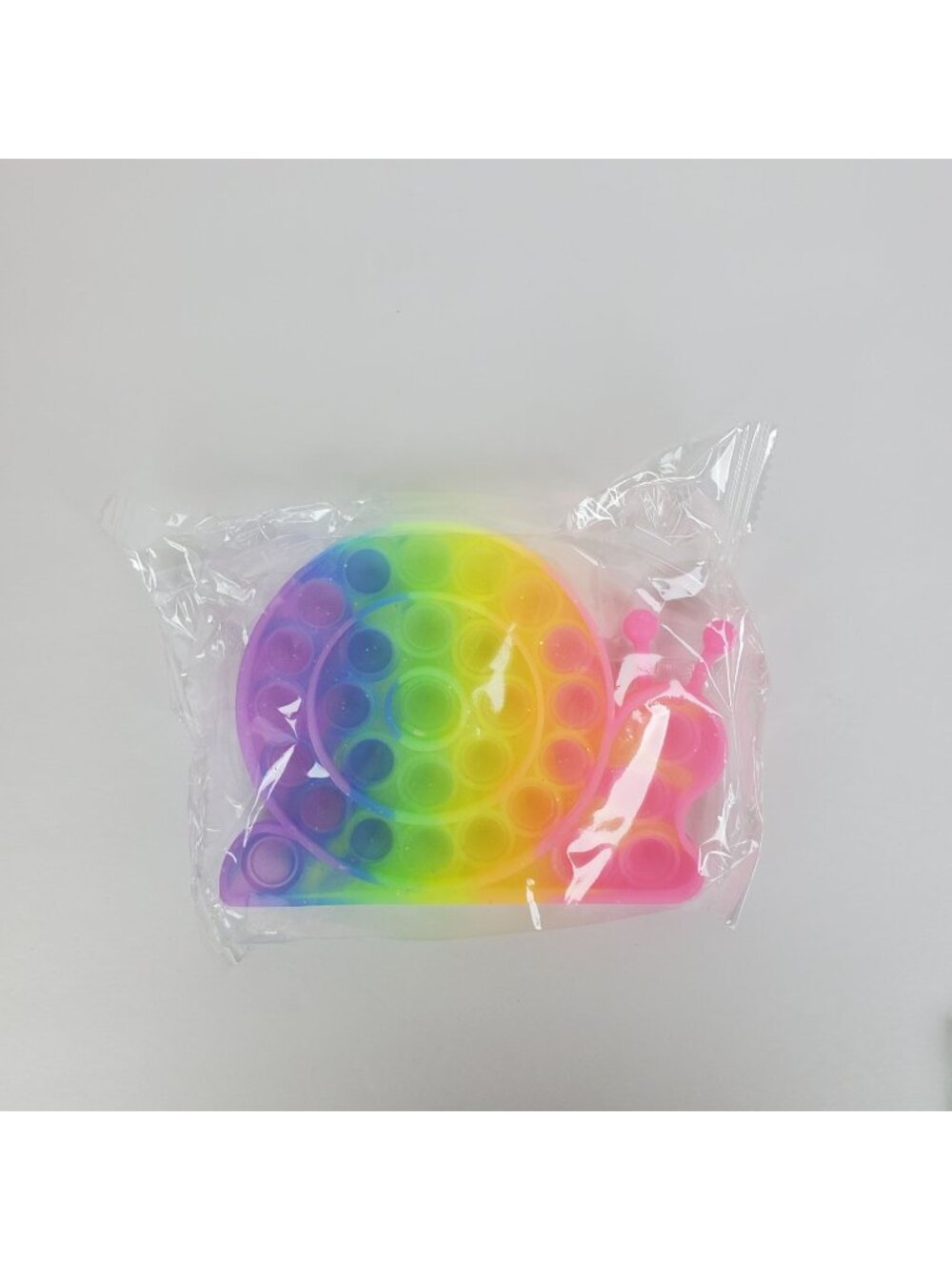 Rainbow Push Pop Fidget Colorful Snail